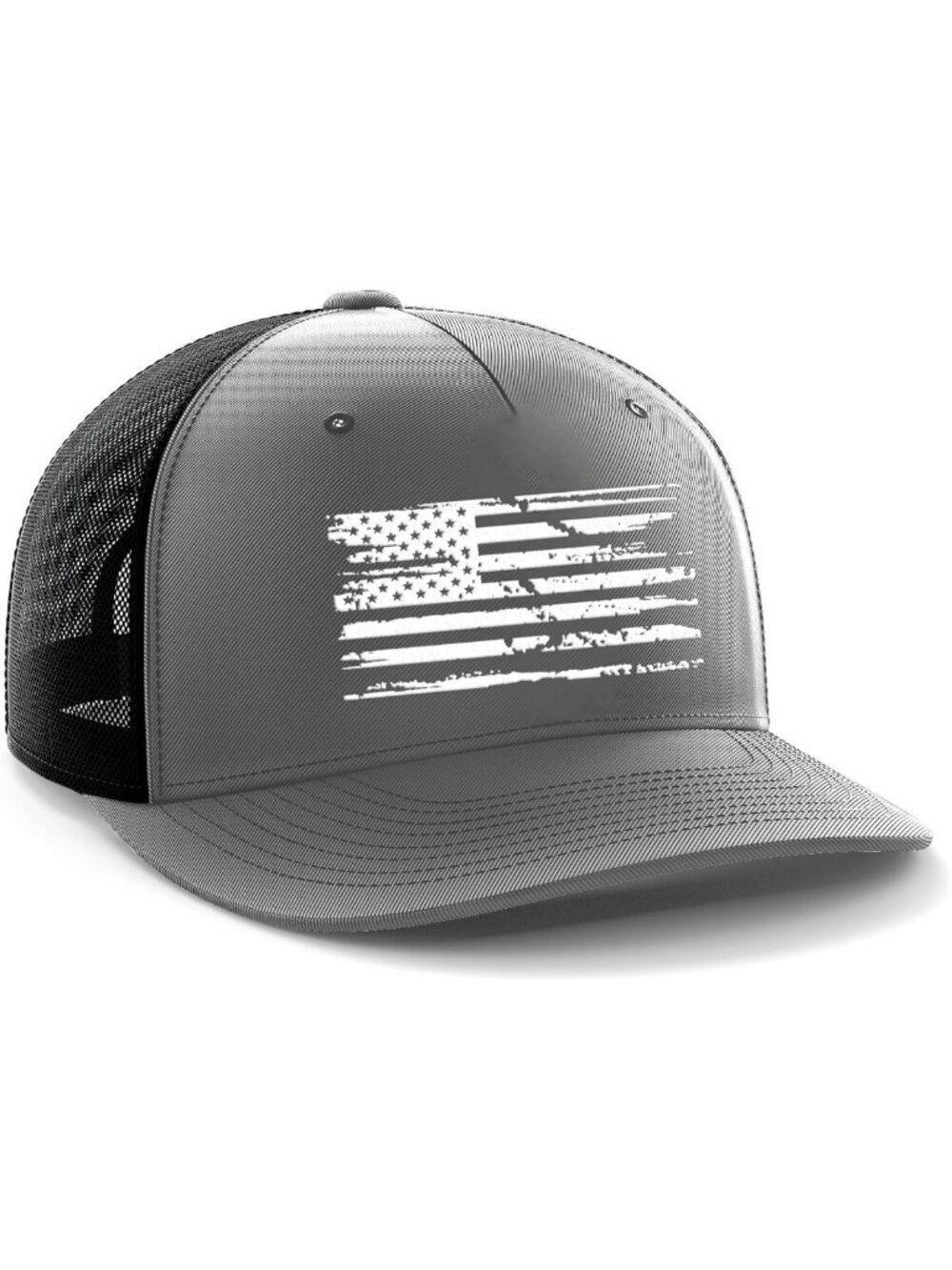 Unisex Tactical PVC American Flag Snapback Hat - Adjustable, Stylish & Durable